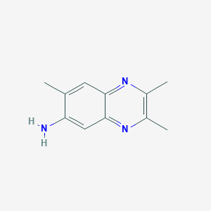 molecular formula C11H13N3 B13805131 2,3,7-Trimethylquinoxalin-6-amine CAS No. 65833-68-3