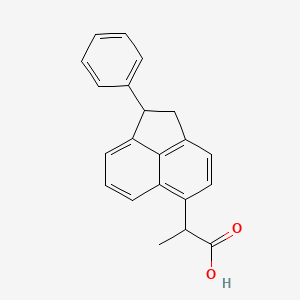 molecular formula C21H18O2 B13805135 alpha-Methyl-1-phenyl-5-acenaphtheneacetic acid CAS No. 71823-45-5