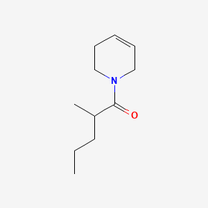 molecular formula C11H19NO B13805152 Pyridine, 1,2,3,6-tetrahydro-1-(2-methyl-1-oxopentyl)- CAS No. 77251-49-1