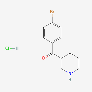 (4-Bromophenyl)(piperidin-3-yl)methanone hydrochloride