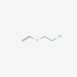 molecular formula C4H7ClS B13805180 Ethene, ((2-chloroethyl)thio)- CAS No. 81142-02-1