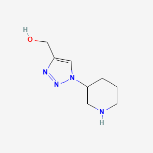 [1-(piperidin-3-yl)-1H-1,2,3-triazol-4-yl]methanol