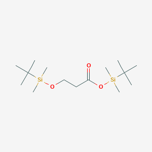 molecular formula C15H34O3Si2 B13805192 tert-Butyl(dimethyl)silyl 3-([tert-butyl(dimethyl)silyl]oxy)propanoate 