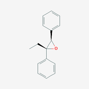 molecular formula C16H16O B13805196 (2R,3R)-2-ethyl-2,3-diphenyloxirane 