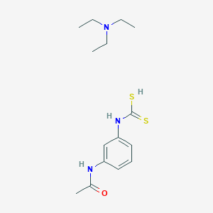 molecular formula C15H25N3OS2 B13805206 Triethylammonium(3-acetamidophenyl)dithiocarbamate CAS No. 63467-76-5