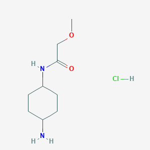 molecular formula C9H19ClN2O2 B1380521 N-[(1R*,4R*)-4-Aminocyclohexyl]-2-methoxyacetamide hydrochloride CAS No. 1286275-78-2