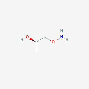 molecular formula C3H9NO2 B1380522 (R)-1-Aminooxy-propan-2-ol CAS No. 338464-47-4