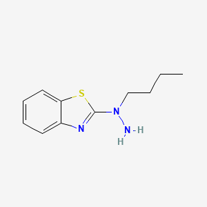 molecular formula C11H15N3S B13805266 Benzothiazole, 2-(1-butylhydrazino)- 
