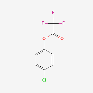 molecular formula C8H4ClF3O2 B13805294 Acetic acid, trifluoro-, 4-chlorophenyl ester CAS No. 658-74-2