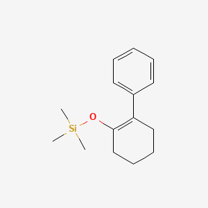 molecular formula C15H22OSi B13805298 Trimethyl-(2-phenyl-cyclohex-1-enyloxy)-silane CAS No. 53723-93-6
