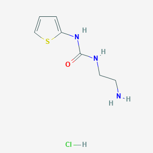 1-(2-Aminoethyl)-3-(thiophen-2-yl)urea hydrochloride