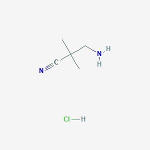 3-Amino-2,2-dimethylpropanenitrile hydrochloride