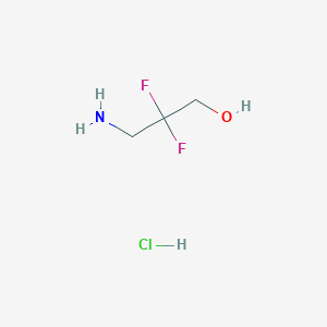 molecular formula C3H8ClF2NO B1380534 3-Amino-2,2-difluoropropan-1-ol hydrochloride CAS No. 1314395-95-3
