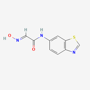 molecular formula C9H7N3O2S B13805345 (2E)-N-(1,3-Benzothiazol-6-yl)-2-(hydroxyimino)acetamide 