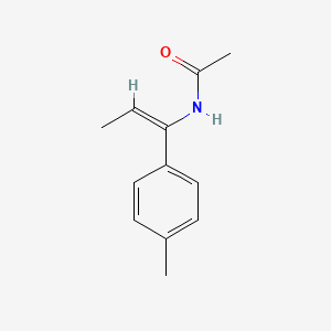 molecular formula C12H15NO B13805347 N-[(E)-1-(4-methylphenyl)prop-1-enyl]acetamide 