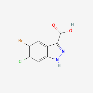 5-bromo-6-chloro-1H-indazole-3-carboxylic acid