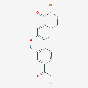 9-bromo-3-(2-bromoacetyl)-10,11-dihydro-5H-dibenzo[c,g]chromen-8(9H)-one