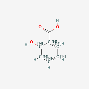 molecular formula C7H6O3 B13805436 Salicylic acid-ring-UL-14C 