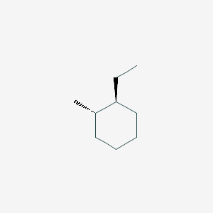 molecular formula C9H18 B13805455 trans-1-Ethyl-2-methylcyclohexane CAS No. 4923-78-8