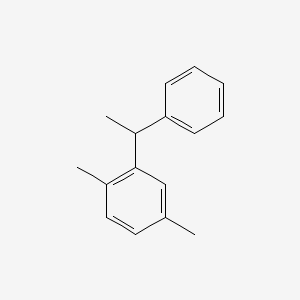 molecular formula C16H18 B13805464 2-(1-Phenylethyl)-p-xylene CAS No. 6165-51-1