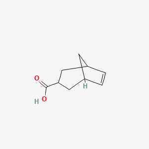 molecular formula C9H12O2 B13805506 Bicyclo[3.2.1]oct-6-ene-3-carboxylic acid CAS No. 88211-22-7
