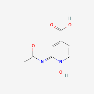 molecular formula C8H8N2O4 B13805510 (2E)-2-(Acetylimino)-1-hydroxy-1,2-dihydropyridine-4-carboxylic acid CAS No. 89977-01-5