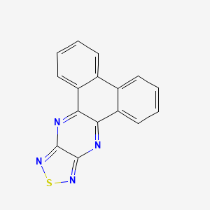 molecular formula C16H8N4S B13805530 Dibenzo[f,h][1,2,5]thiadiazolo[3,4-b]quinoxaline 
