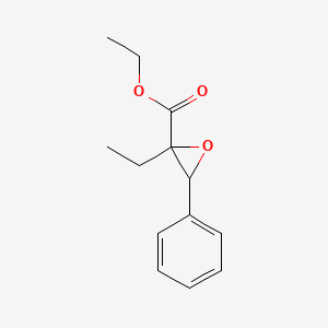 molecular formula C13H16O3 B13805584 Ethyl 2-ethyl-3-phenyloxirane-2-carboxylate CAS No. 54852-65-2