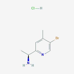 molecular formula C8H12BrClN2 B1380561 (S)-1-(5-Bromo-4-methylpyridin-2-yl)ethanamine hydrochloride CAS No. 1628810-35-4