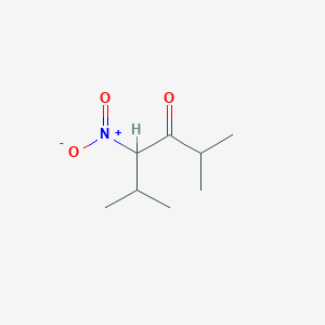 molecular formula C8H15NO3 B13805617 3-Hexanone, 2,5-dimethyl-4-nitro- 