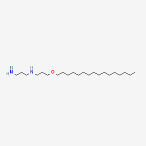 molecular formula C22H48N2O B13805630 1,3-Propanediamine, N-[3-(hexadecyloxy)propyl]- CAS No. 66054-26-0
