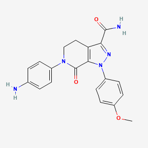 6-(4-Aminophenyl)-1-(4-methoxyphenyl)-7-oxo-4,5-dihydropyrazolo[3,4-c]pyridine-3-carboxamide