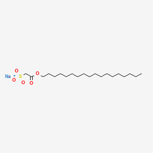 molecular formula C20H39NaO5S B13805677 Acetic acid, sulfo-, 1-octadecyl ester, sodium salt CAS No. 67633-83-4