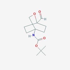 tert-Butyl (1-formyl-2-oxabicyclo[2.2.2]octan-4-yl)carbamate