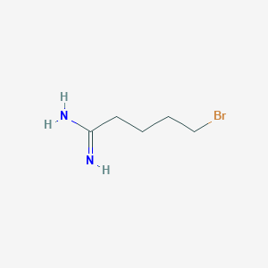 molecular formula C5H11BrN2 B13805742 5-Bromopentanimidamide CAS No. 885959-45-5