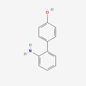 molecular formula C12H11NO B13805743 2'-Amino-biphenyl-4-OL CAS No. 65975-66-8