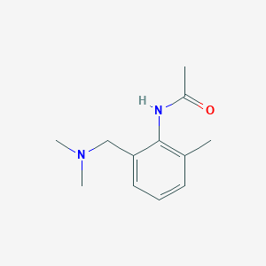 molecular formula C12H18N2O B13805745 N-{2-[(Dimethylamino)methyl]-6-methylphenyl}acetamide 