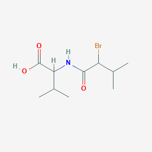 molecular formula C10H18BrNO3 B13805751 N-(2-Bromo-3-methylbutyryl)-dl-valine CAS No. 6491-38-9
