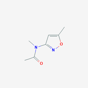 molecular formula C7H10N2O2 B13805782 N-methyl-N-(5-methyl-1,2-oxazol-3-yl)acetamide 