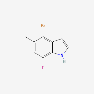 molecular formula C9H7BrFN B1380579 4-Bromo-7-fluoro-5-methyl-1H-indole CAS No. 1449581-02-5