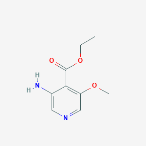 molecular formula C9H12N2O3 B13805799 Ethyl 3-amino-5-methoxyisonicotinate 
