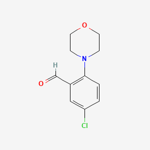 molecular formula C11H12ClNO2 B1380580 5-Chloro-2-(morpholin-4-yl)benzaldehyde CAS No. 1446818-96-7