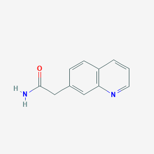 molecular formula C11H10N2O B13805804 2-(Quinolin-7-YL)acetamide CAS No. 861393-88-6
