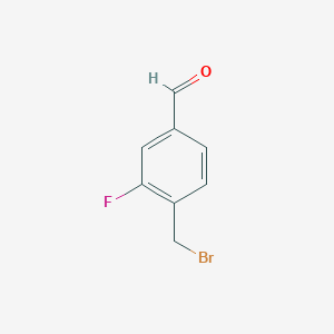 4-(Bromomethyl)-3-fluorobenzaldehyde