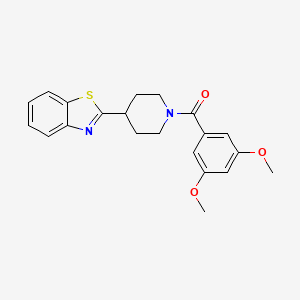 molecular formula C21H22N2O3S B13805896 (4-(Benzo[d]thiazol-2-yl)piperidin-1-yl)(3,5-dimethoxyphenyl)methanone 