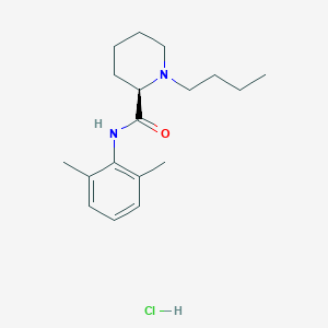 molecular formula C18H29ClN2O B138059 (R)-(+)-Bupivacaine Hydrochloride CAS No. 27262-46-0