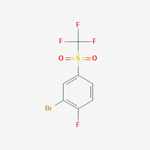 2-Bromo-1-fluoro-4-(trifluoromethylsulfonyl)benzene