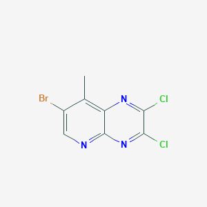 molecular formula C8H4BrCl2N3 B1380593 7-Bromo-2,3-dichloro-8-methylpyrido[2,3-b]pyrazine CAS No. 1429376-88-4