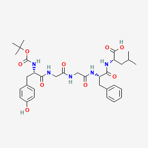 molecular formula C33H45N5O9 B13805968 Boc-leu-enkephalin 