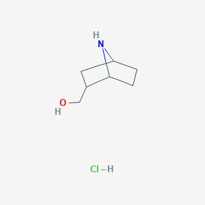 molecular formula C7H14ClNO B1380600 7-Azabicyclo[2.2.1]heptan-2-ylmethanol hydrochloride CAS No. 1803570-48-0